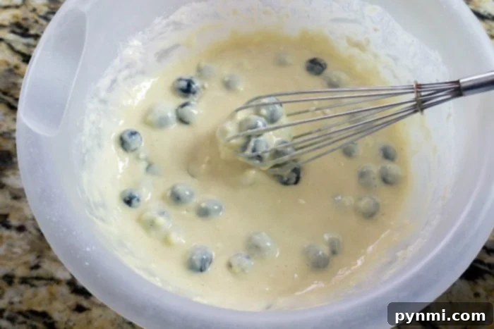 Pancake Mix Muffin Magic 4 Close up of blueberry pancake muffins