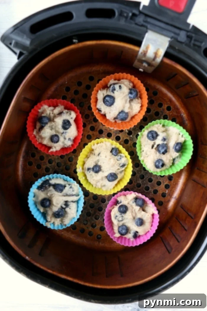 Pancake Mix Muffin Magic 8 Air fryer muffin recipe showcasing golden brown muffins
