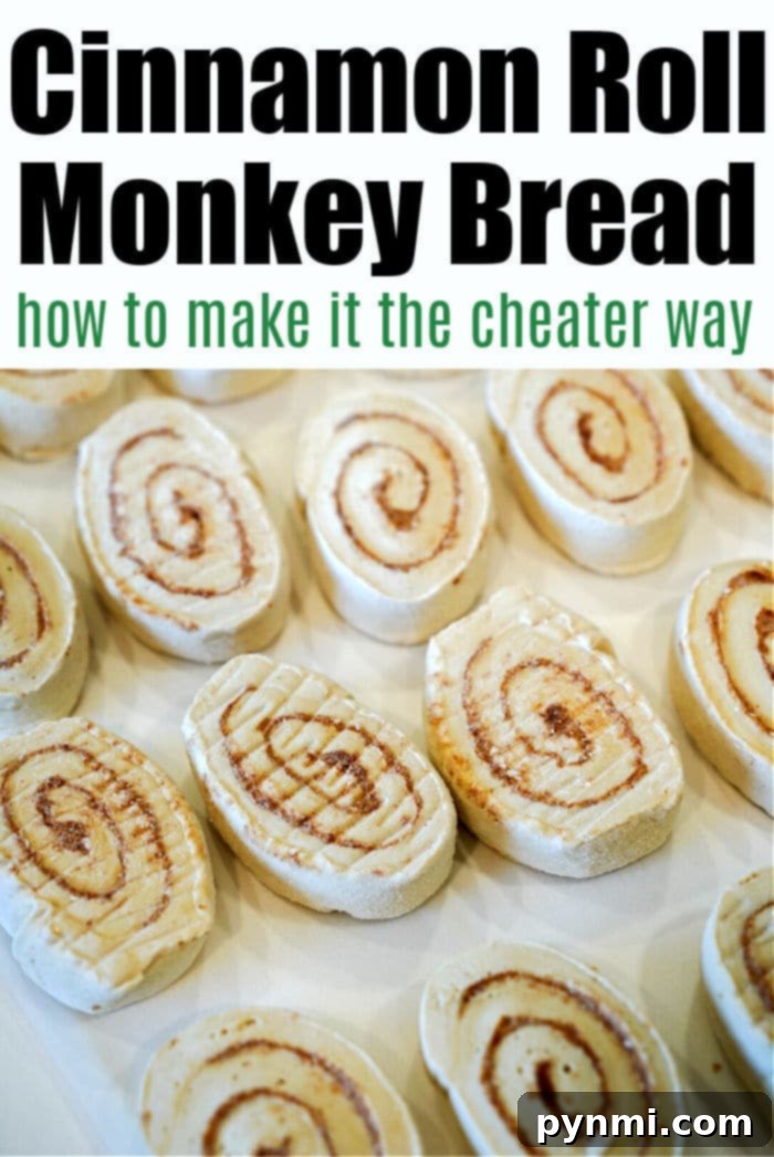 Sweet Sticky Rhodes Monkey Bread Magic 4 Warm, glazed frozen cinnamon roll monkey bread, ready to be pulled apart.