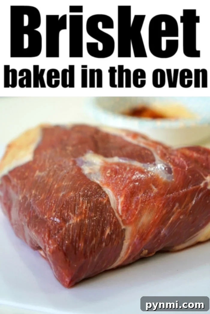 Petite Brisket 3 Perfectly Oven Baked Brisket with a Golden Crust