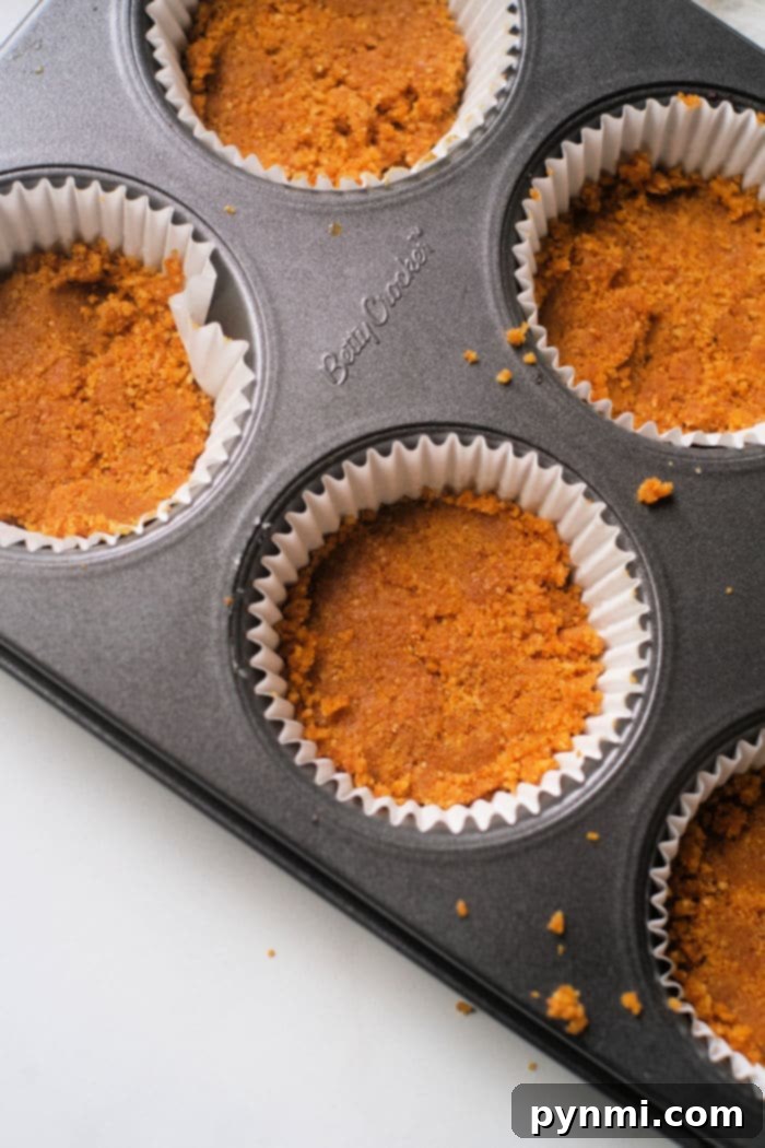Muffin Tin Cheesecakes 5 mini cheesecakes