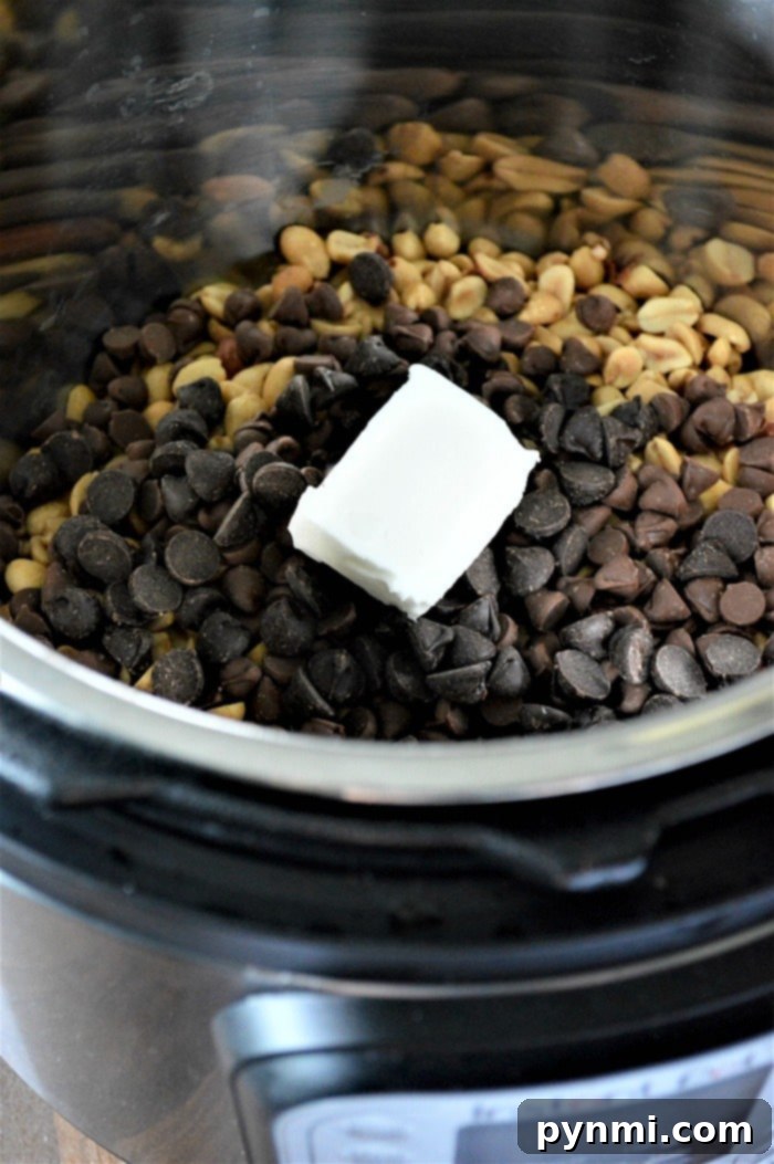 Crunchy Peanut Delights 7 A large batch of chocolate peanut clusters neatly cooling on a parchment-lined tray