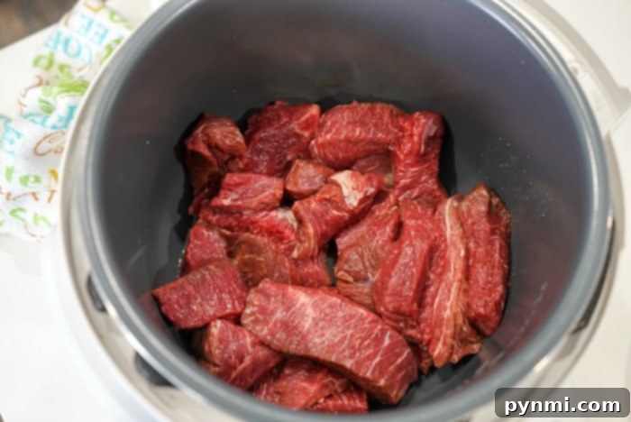 instant pot beef with sauce