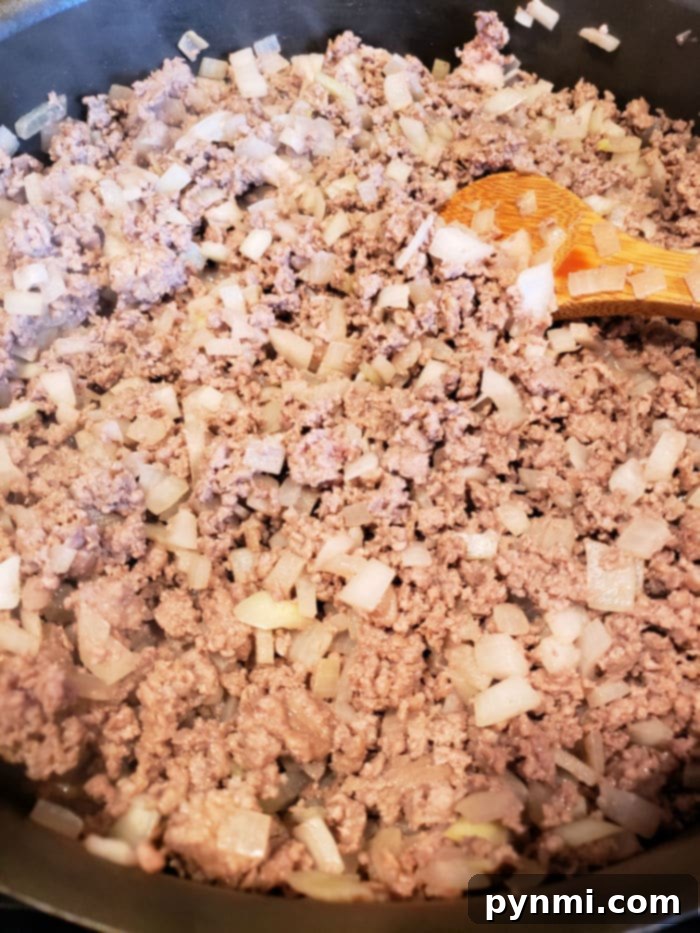 Simple Crockpot Comfort Soups 4 browned ground beef