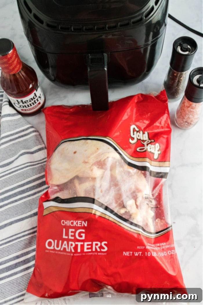 Juicy and Crispy Air Fryer Chicken Quarters 4 Air Fryer Chicken Leg Quarter
