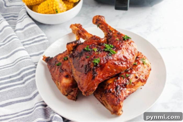 Juicy and Crispy Air Fryer Chicken Quarters 9 Air Fryer Chicken