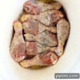 Fall-Off-The-Bone Slow Cooker Chicken Legs 9 Tender crockpot drumsticks, a simple and delicious chicken recipe.