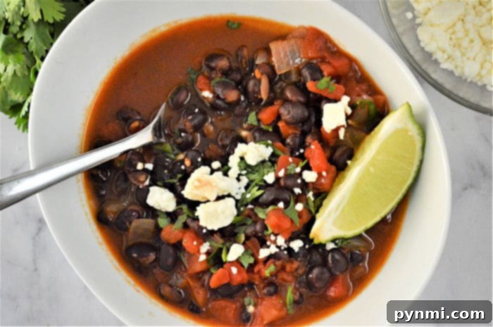 Quick Instant Pot Black Bean Soup 7 Black Bean Soup