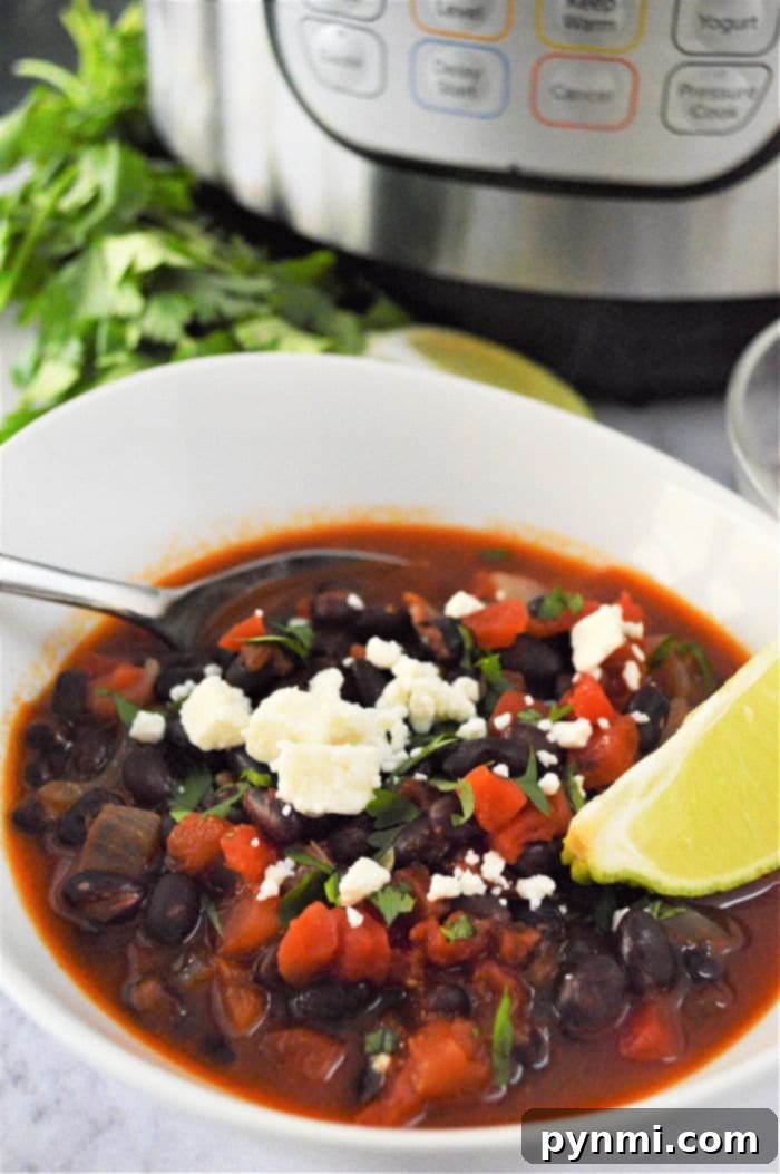 Quick Instant Pot Black Bean Soup 9 Instant Pot Black Bean Soup recipe