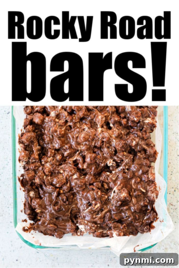 Perfectly cut Rocky Road Bars on a plate
