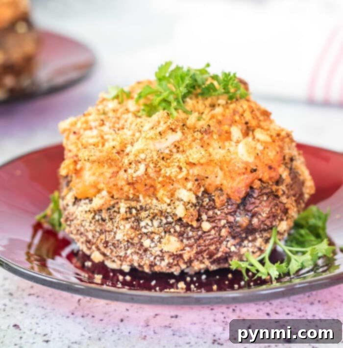 Crispy Air Fryer Stuffed Mushrooms 2 Portobello Air Fryer Stuffed Mushrooms