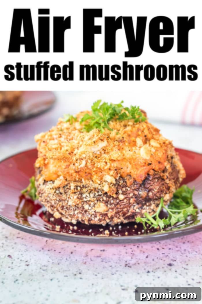 Crispy Air Fryer Stuffed Mushrooms 10 air fryer stuffed mushrooms