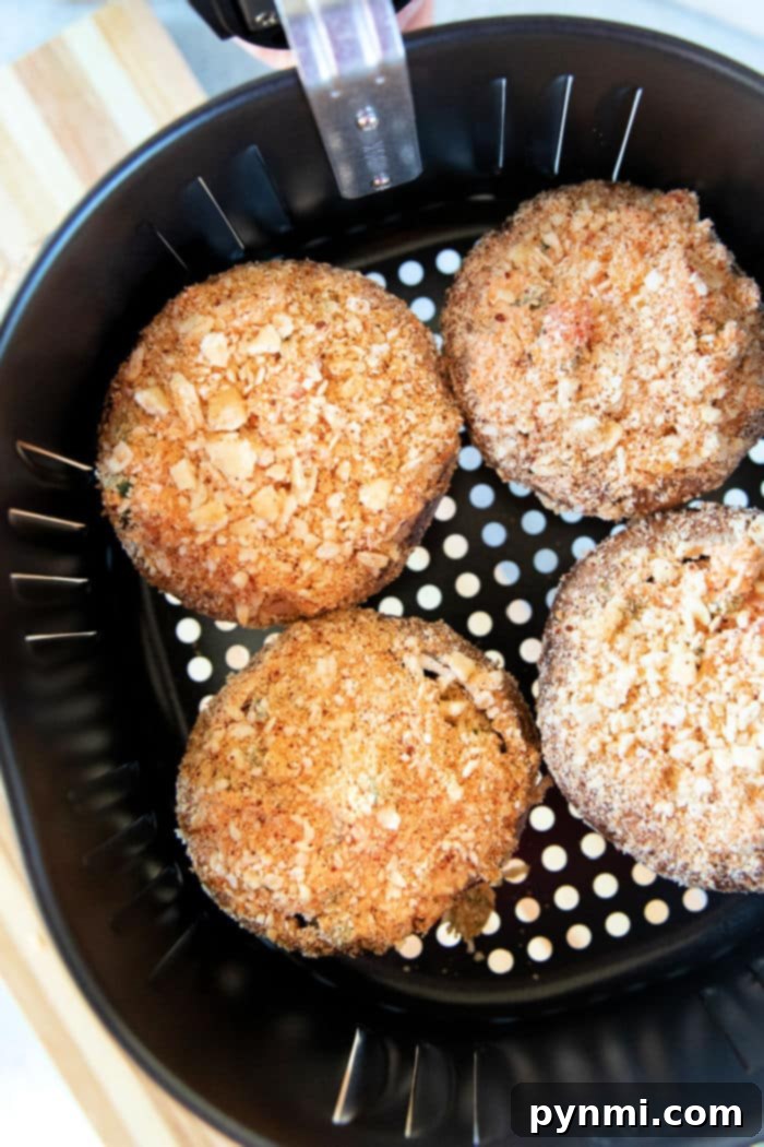 Crispy Air Fryer Stuffed Mushrooms 8 stuffed mushrooms air fryer