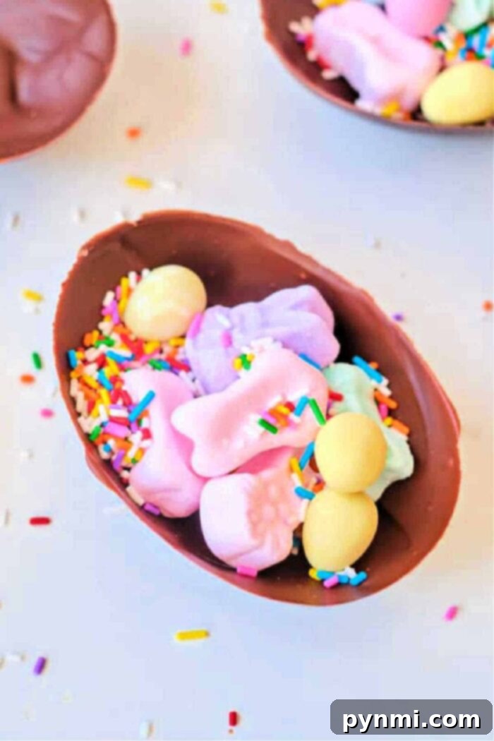 Craft Your Own Chocolate Surprise Eggs 8 how to make hollow chocolate eggs