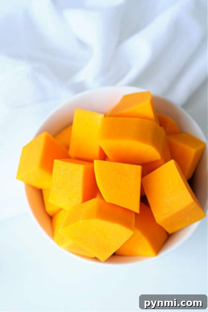 Golden Air-Fried Butternut Squash 10 butternut squash cubes