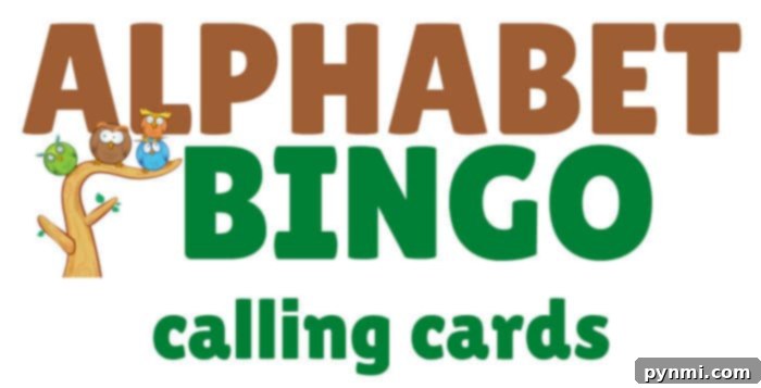 Close-up of alphabet bingo calling cards, ready to be cut and used in a game for letter recognition.