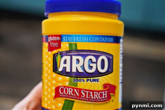 Cornstarch close-up