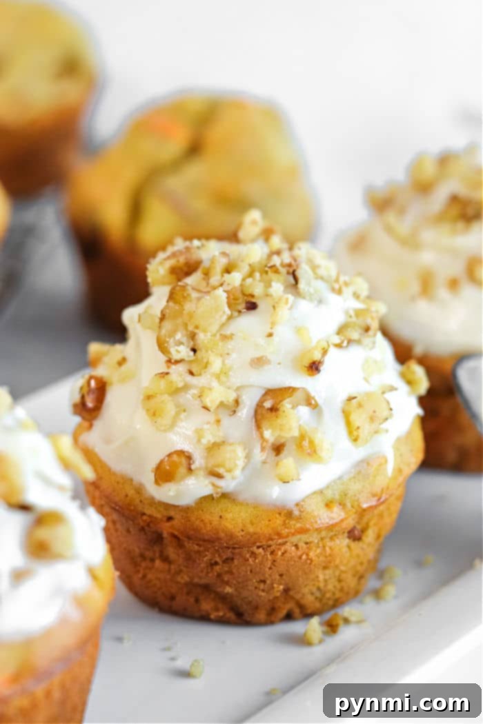 Wholesome Apple Carrot Muffins 7 Easy Muffin recipe with a scattering of cinnamon on top.