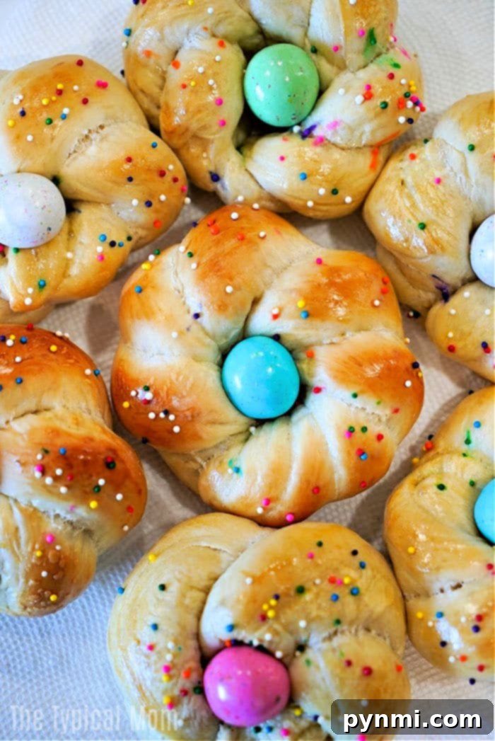 Golden Easter Egg Brioche 2 Simple Mini Easter Egg Bread Rolls