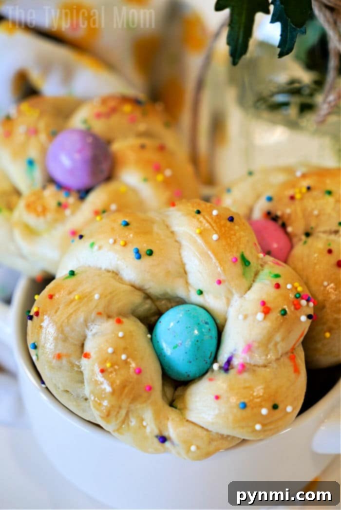 Golden Easter Egg Brioche 11 Easter Bread Made with Frozen Dough - Ready to Serve