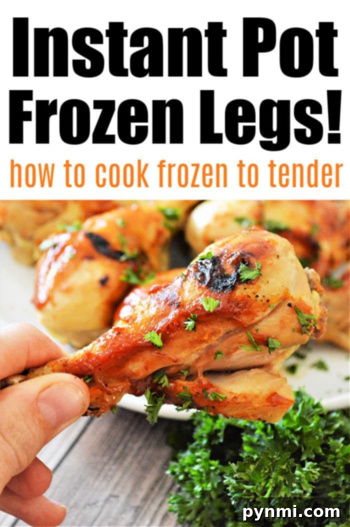 No Thaw Instant Pot Chicken Legs 7 Instant Pot frozen chicken legs, perfectly seasoned.
