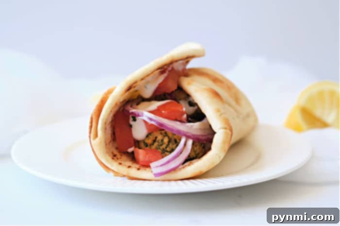 Golden Crispy Air Fryer Falafel 6 falafel