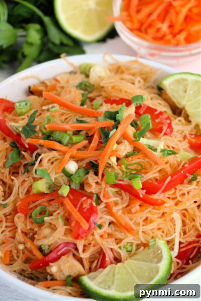 Speedy Instant Pot Pad Thai 7 Instant Pot Pad Thai served in a bowl