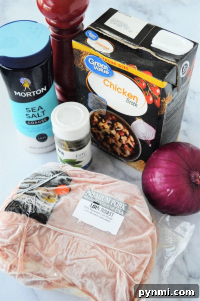 Ultimate No-Thaw Instant Pot Pork Roast 3 frozen pork roast in pressure cooker