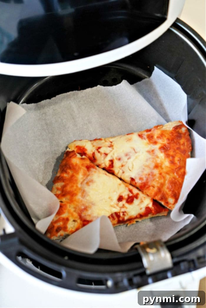 Crispy Air Fryer Pizza Revival 7 reheating pizza in air fryer