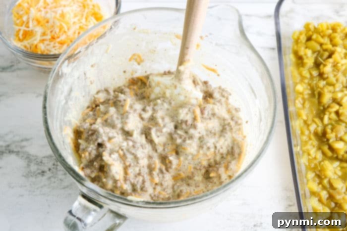 Poblano Fiesta Bake 4 Delicious Hatch Chile Casserole