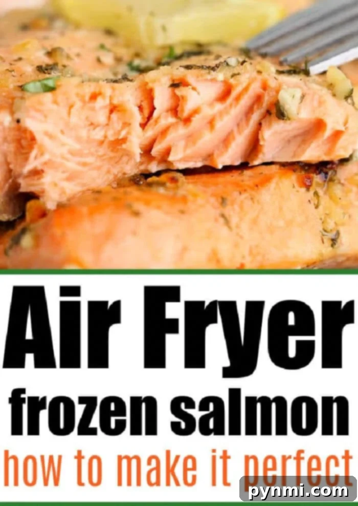 Frozen Salmon in Air Fryer Keto friendly, perfectly cooked.