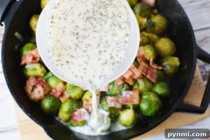 Perfect Pan-Seared Brussels Sprouts 5 cream sauce for brussel sprouts