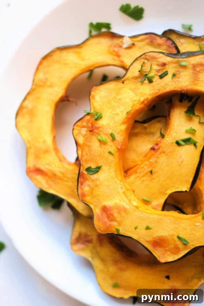 Perfect Air Fryer Acorn Squash 6 air fried acorn squash