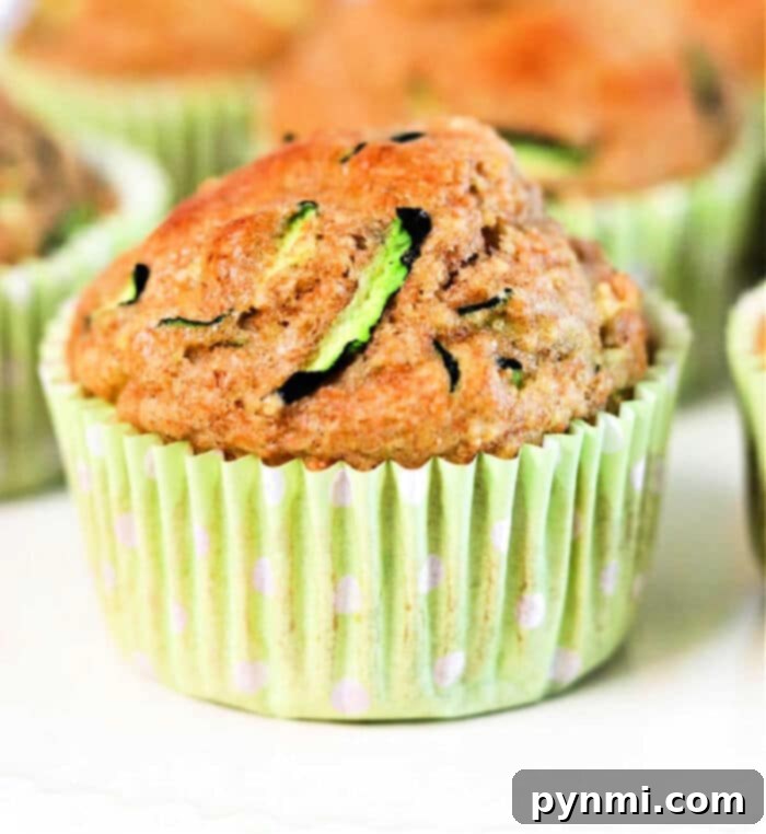 Deliciously Healthy Zucchini Applesauce Muffins 8 applesauce zucchini muffins