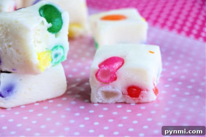 Creamy Microwave White Chocolate Fudge 7 Fudge Recipe - Cut into Squares