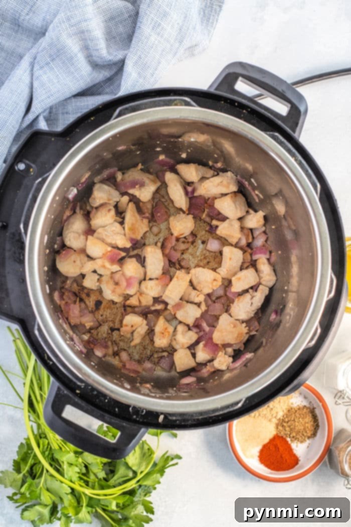 instant pot sauteed chicken