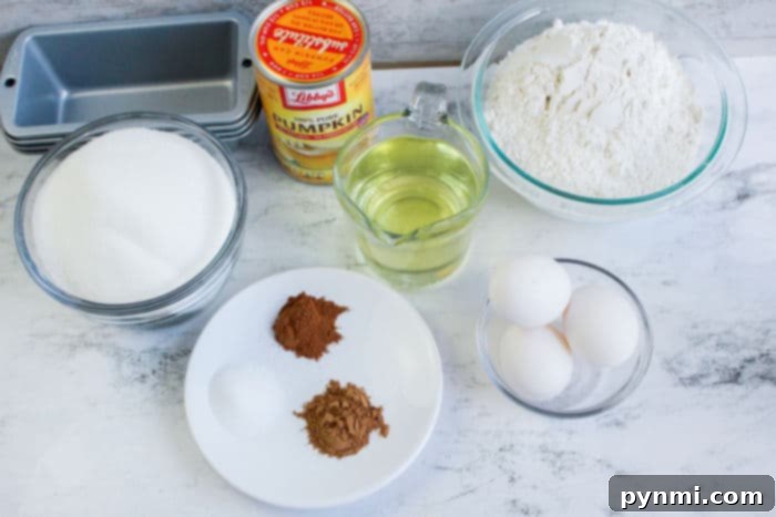 pumpkin bread ingredients