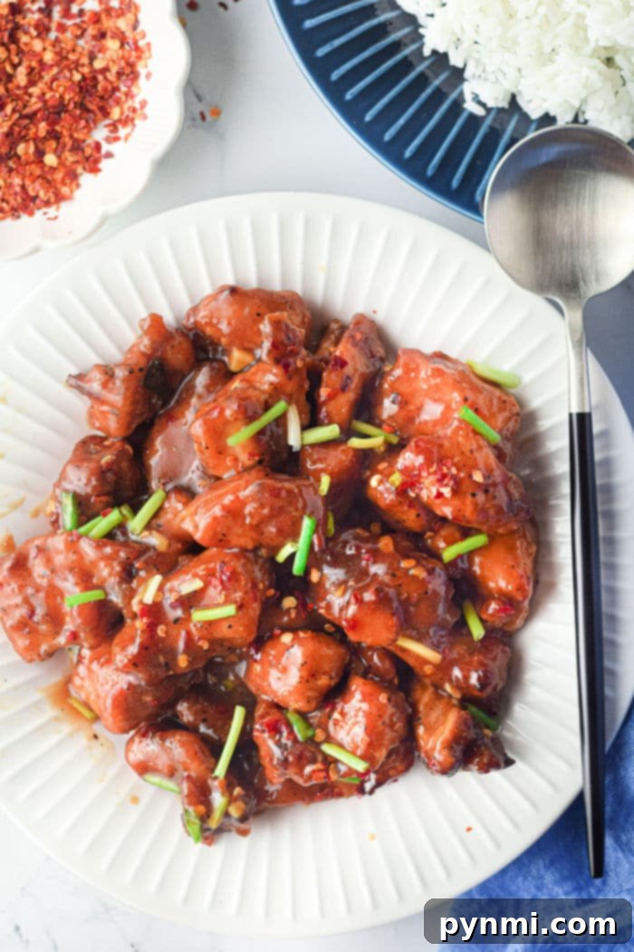 Crispy Air-Fried Sesame Chicken 7 Air Fryer Honey Garlic Chicken with sesame seeds
