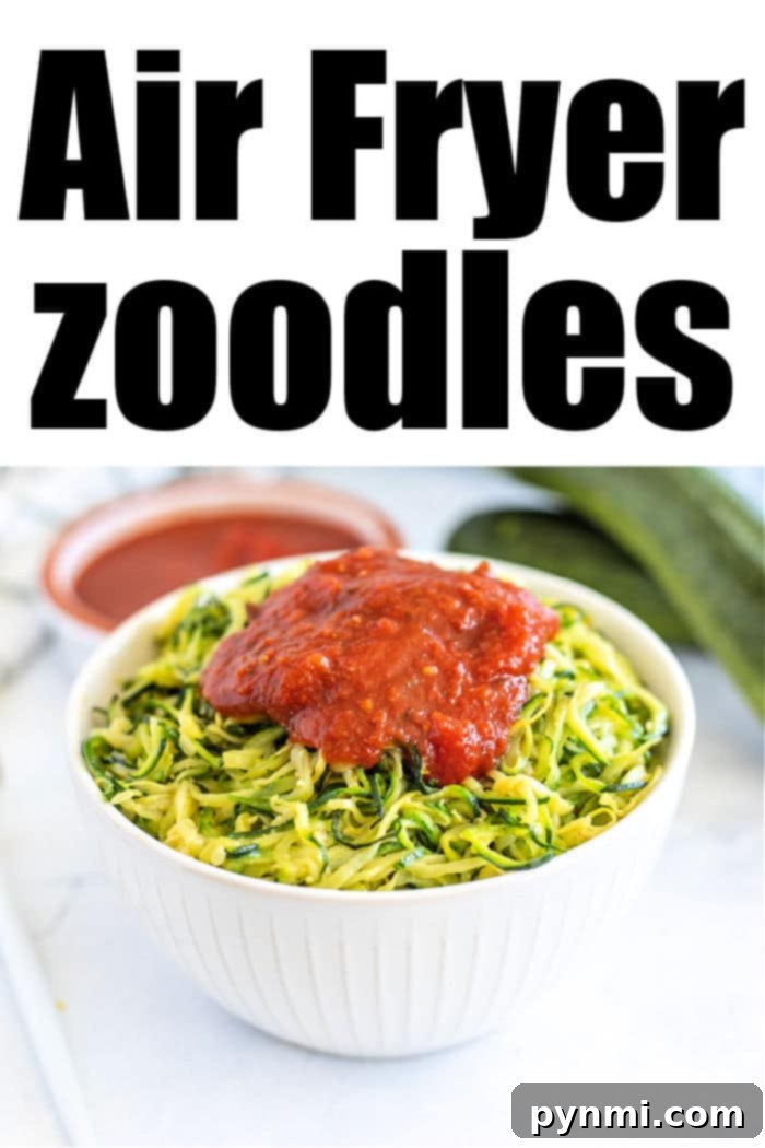 air fryer zoodles