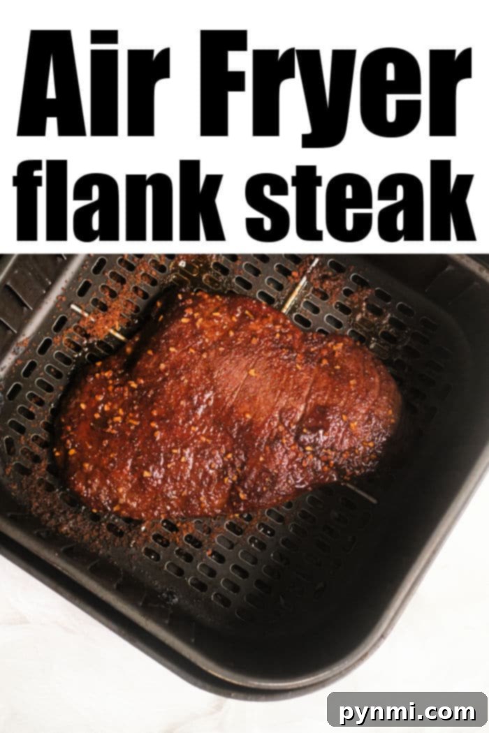 Flavor-Packed Air Fryer Dry Rub Flank Steak 6 flank steak in air fryer