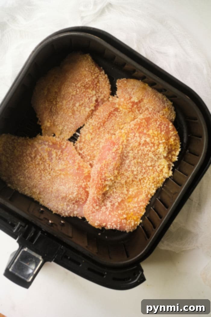 Ingredients for Air Fryer Chicken Katsu recipe laid out on a table