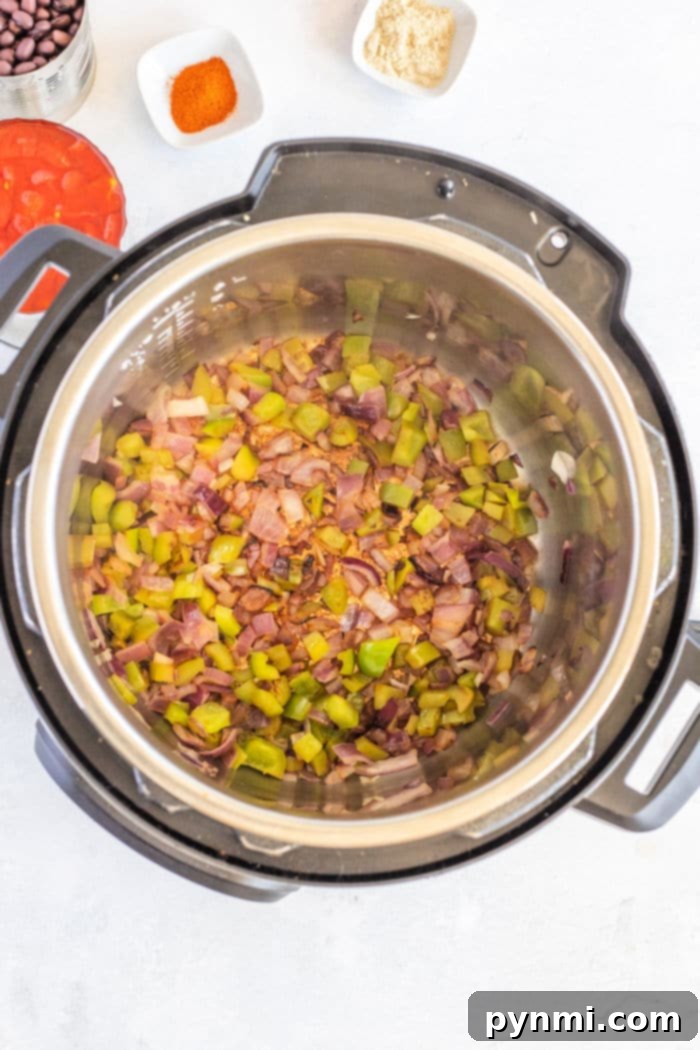 Delicious Instant Pot Black Beans and Rice 4 Vegetarian Instant Pot Black Beans and Rice, garnished with fresh herbs