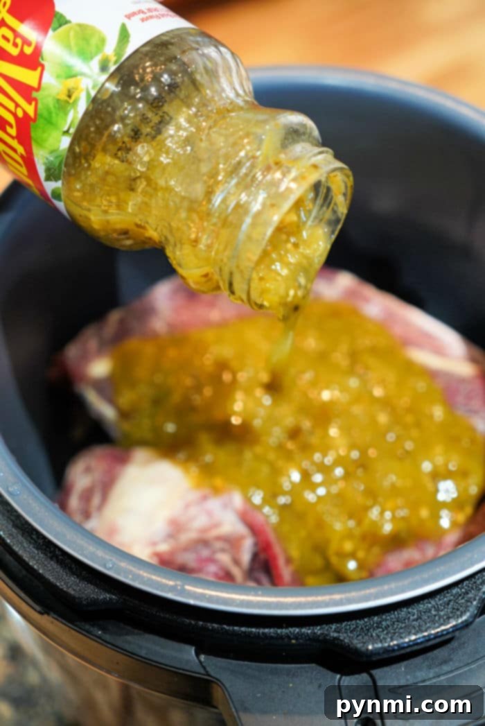 Effortless Instant Pot Frozen Chuck Roast 5 Tender, juicy chuck roast in an Instant Pot, beautifully shredded and ready to eat.