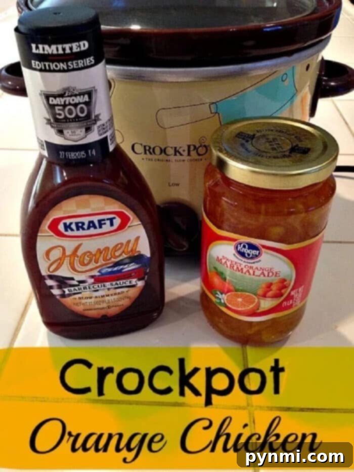 3 Ingredient Crockpot Orange Chicken
