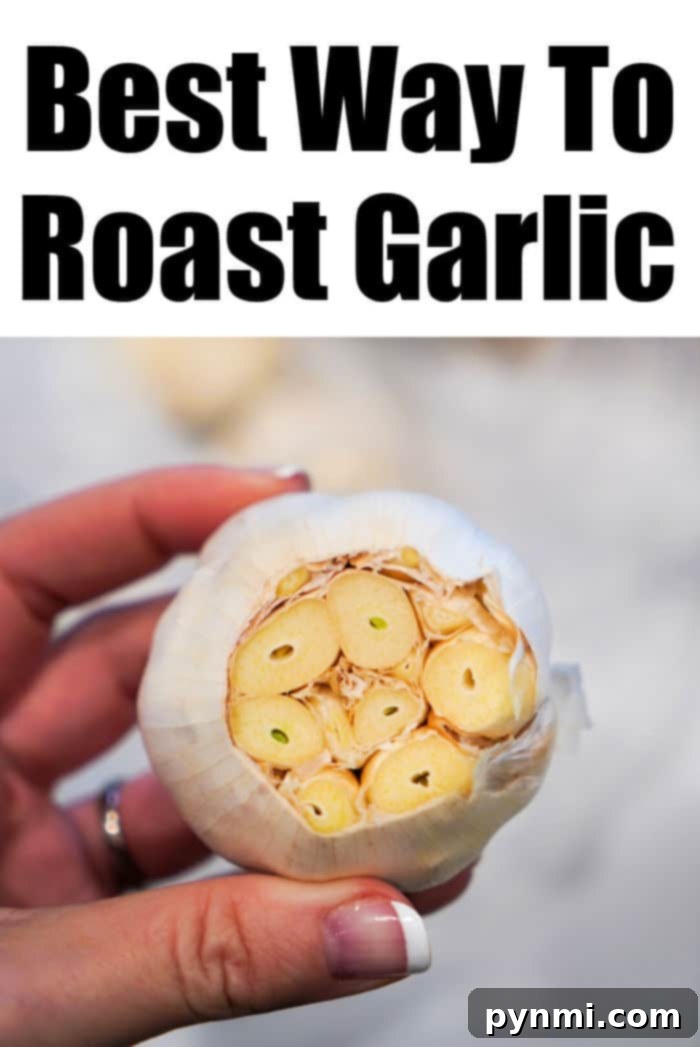 Close-up of a garlic head with the top sliced off, ready for roasting.