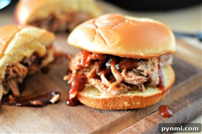 Delicious pulled pork sandwiches with cole slaw