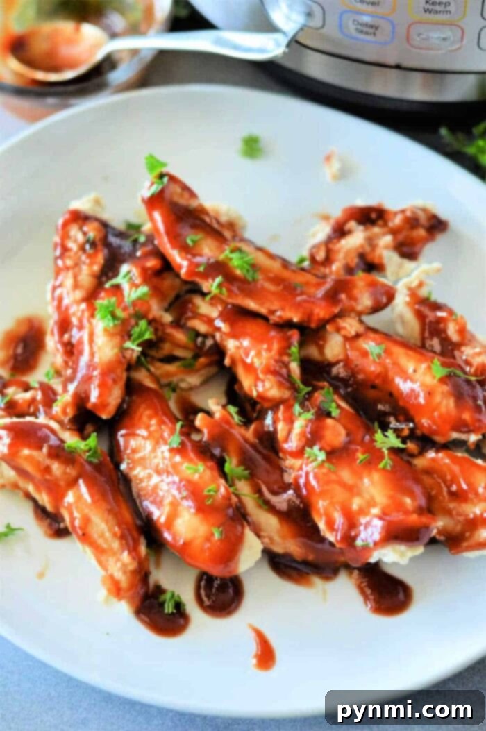 No Thaw Instant Pot Chicken Tenders 8 how to cook frozen chicken tenders in instant pot - a collage of step-by-step images