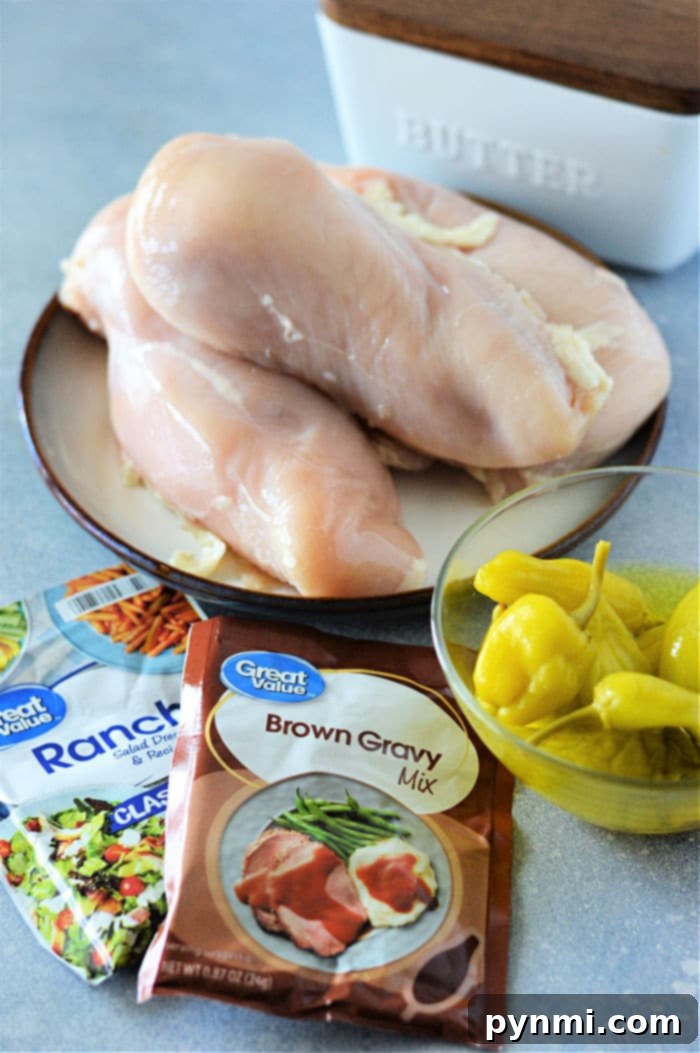 Easy Instant Pot Mississippi Chicken 3 Mississippi Chicken ready to be served