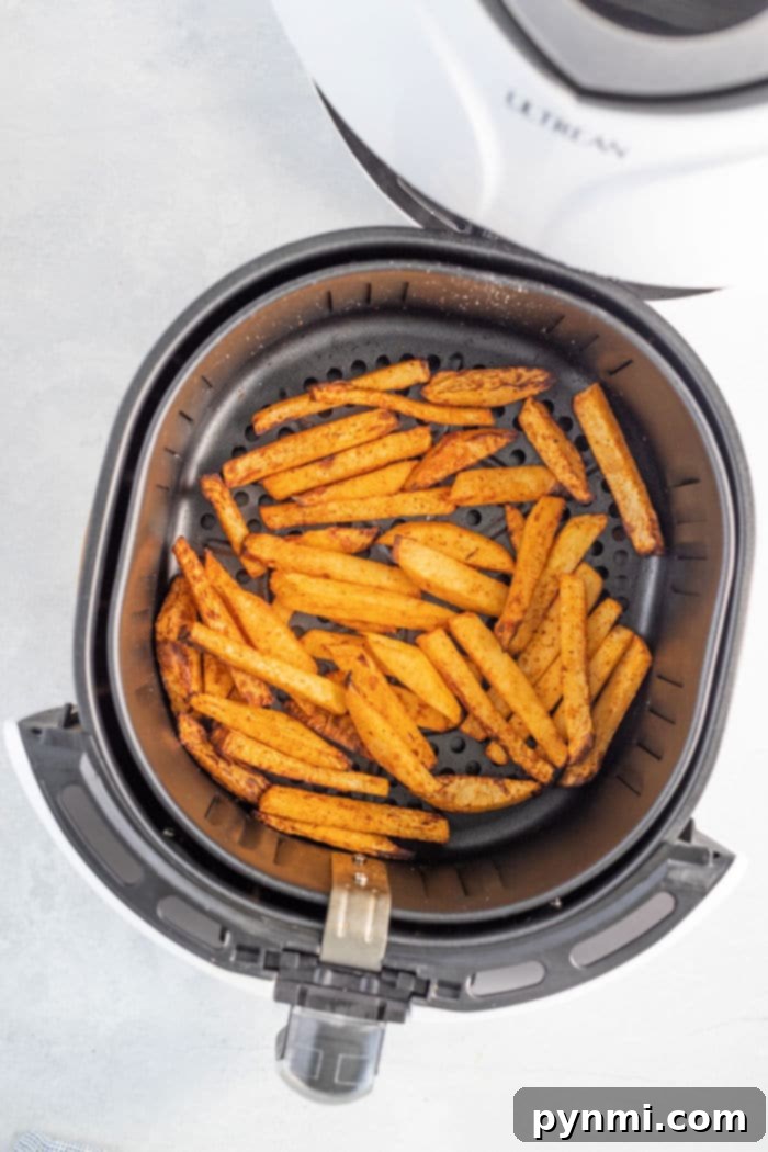 Crispy Turnip Fries 6 turnip fries air fryer