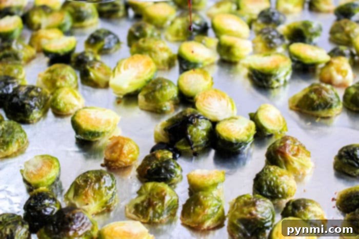Caramelized Balsamic Brussels Sprouts 4 roasted brussel sprouts